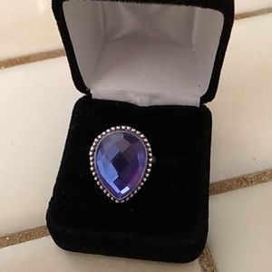 Blue Fire Mystic Topaz 925 Sterling Silver Ring 8
